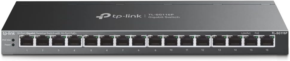 Poe 16 gigabyte switch