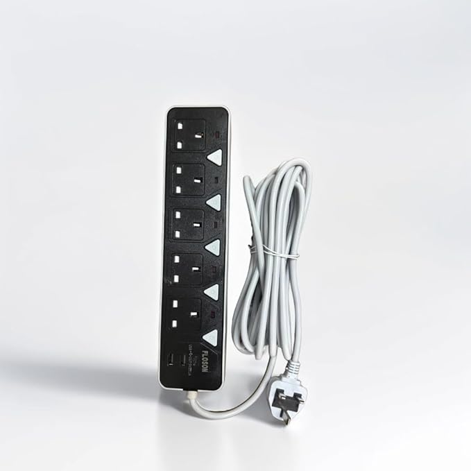 وصلة طاقة 5 منافذ 3 متر   FLOSON ST USB/C /  8935