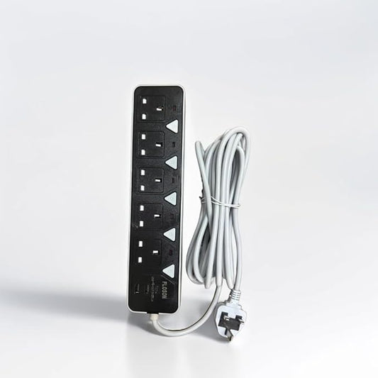 وصلة طاقة 5 منافذ 3 متر   FLOSON ST USB/C /  8935